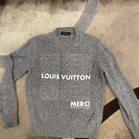 louis vuitton grey jumper